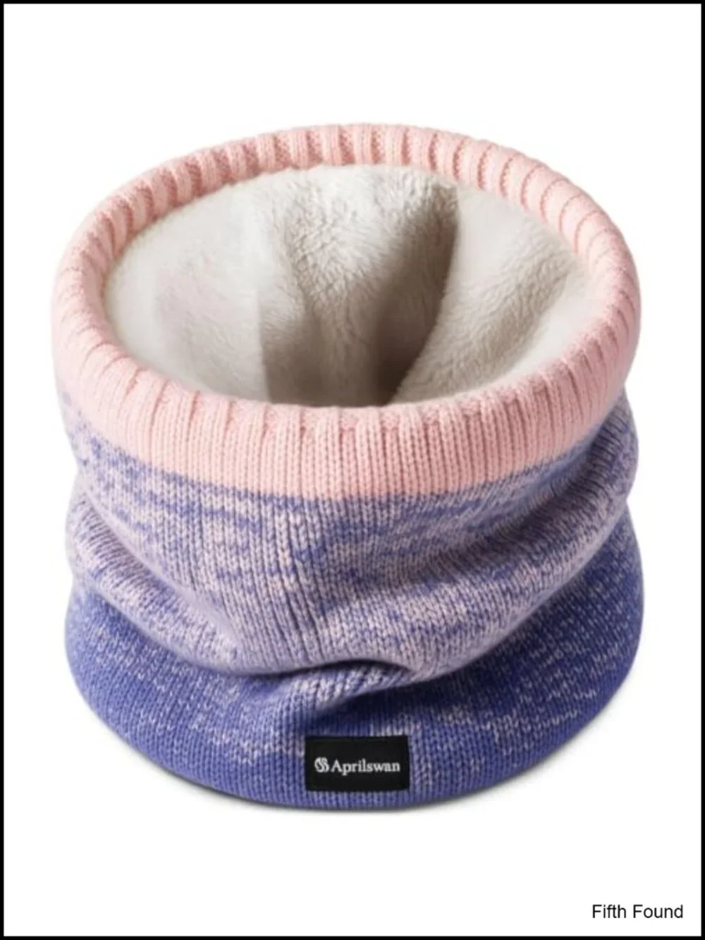 Acrylic Fleece Lined Knitted Neck Warmer Gaiter Ski Winter